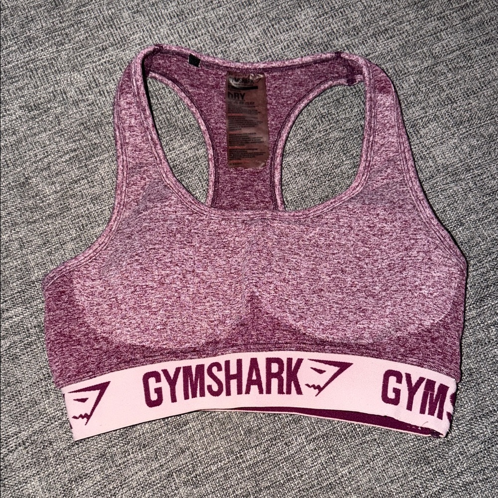 Gymshark Purple Pink Heather Racerback Sports Bra